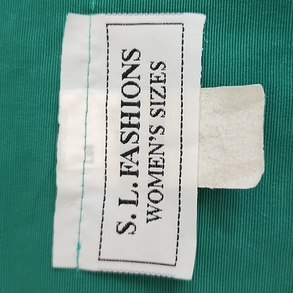S.L. Fashions Vintage Women's Teal   Top Jacket - Picture 5 of 7